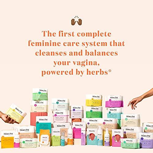The Honey Pot Company The Honey Pot Company Clean Cotton Regular Absorbency Pads, Herbal-Infused Pads with Wings, Plant-Derived Feminine & Menstrual Care. (Product) RED – 20 ct.