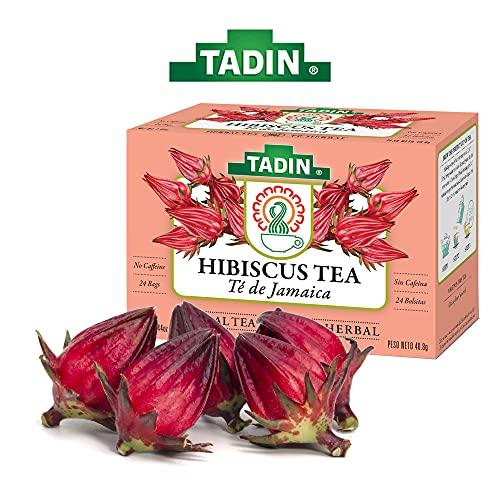 Tadin Herb and Tea Tadin Herb & Tea Co. Hibiscus Herbal Tea. Caffeine Free. 24 Tea Bags. 1.44 oz. Pack of 6