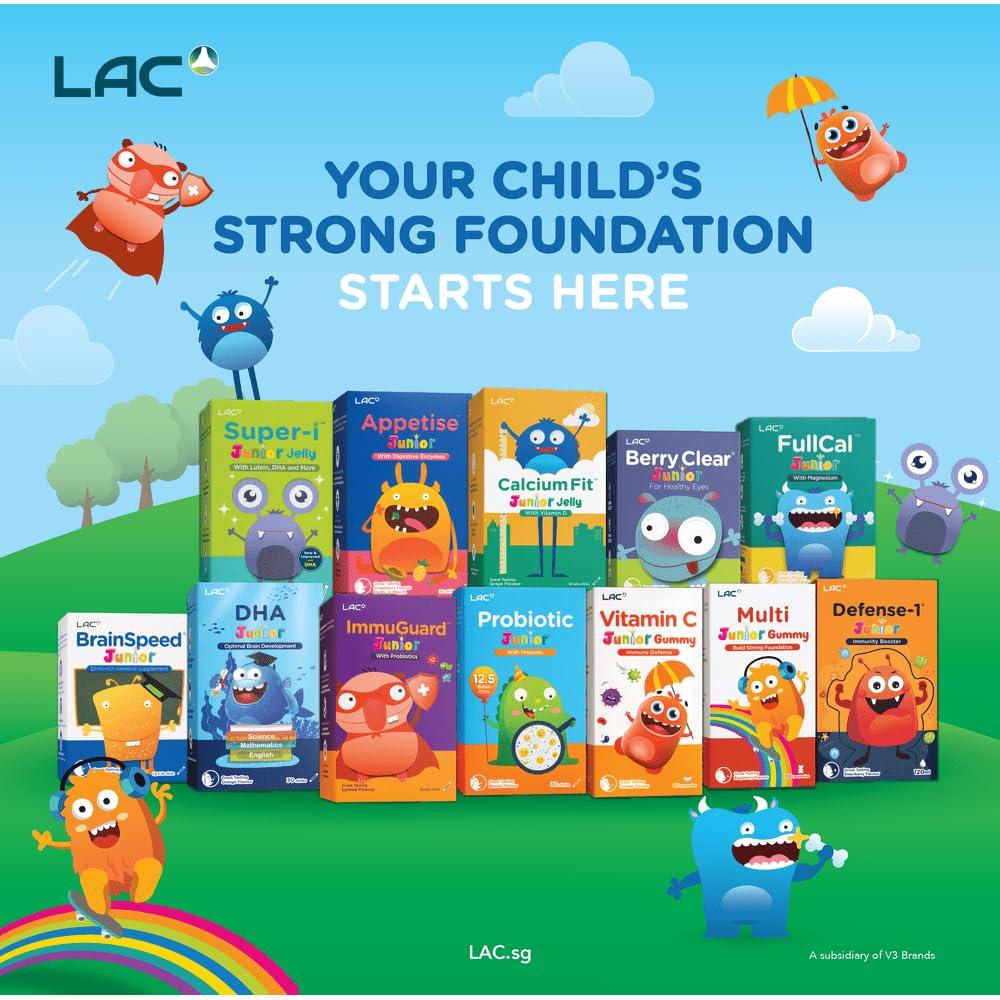 LAC LAC ImmuGuard Junior with Probiotics Lychee Flavour (30 Jelly Sticks)