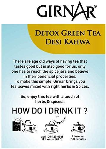 GIRNAR Girnar Detox Green Tea, 10 Sachet Pack