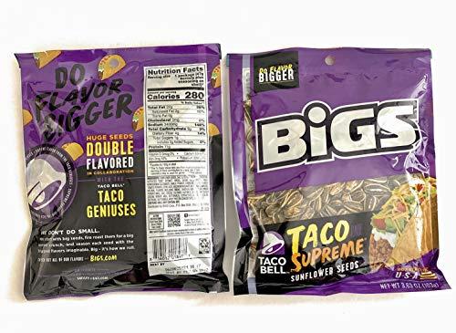CABE Taco Supreme - Do Flavor Bigger Huge Sunflower Seeds 2-pack 3.630z each