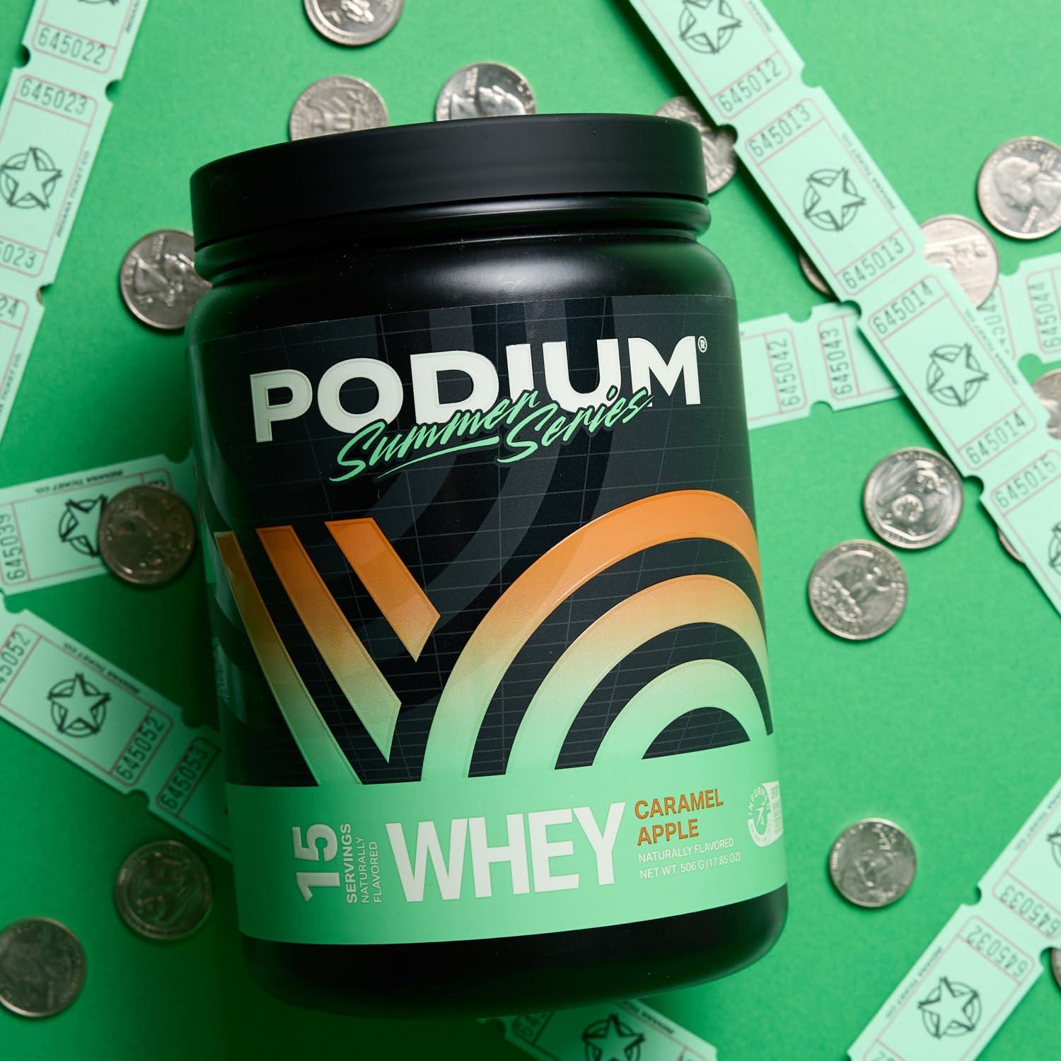 Podium Nutrition Podium Nutrition, Whey Protein Powder, Caramel Apple