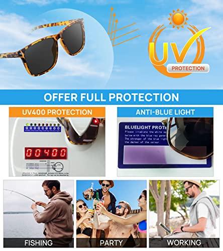 WEMOOTANTS WEMOOTANTS Reader Sunglasses Men UV400 Protection And Blue Light Blocking Sun Reading Glasses 1.0 1.25 1.5 1.75 2.0 2.25 2.5 2.75 3.0 3.5 4.0 Outdoor Readers (Clear 2.00)