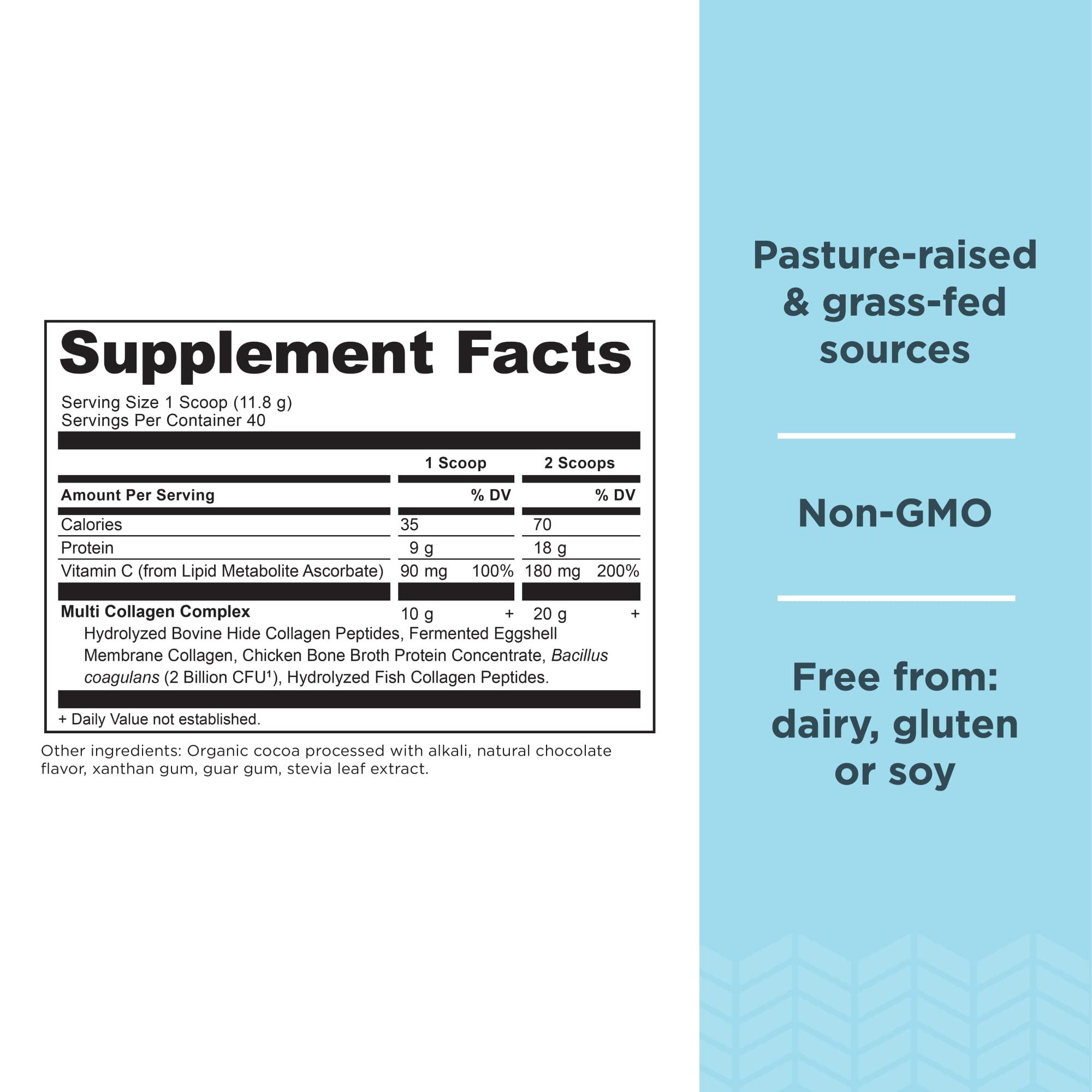 Ancient Nutrition Ancient Nutrition Multi Collagen Protein Powder Vanilla 45 Servings + Multi Collagen Protein Powder Chocolate 45 Servings