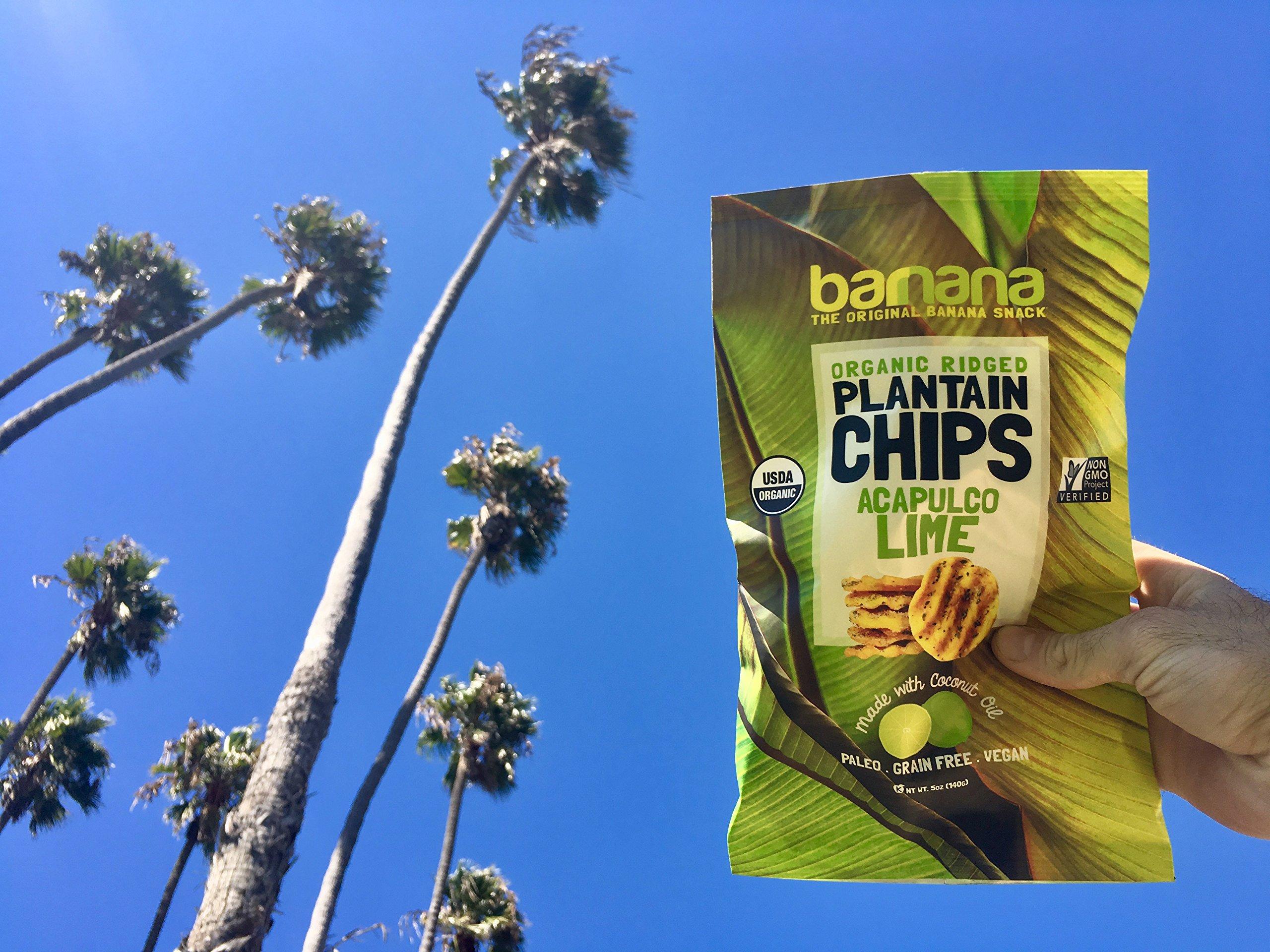 Barnana Barnana Organic Plantain Chips - Acapulco Lime - 5 Ounce, 3 Pack Plantains - Barnana Salty, Crunchy, Thick Sliced Snack - Best Chip For Your Everyday Life - Cooked in Premium Coconut Oil