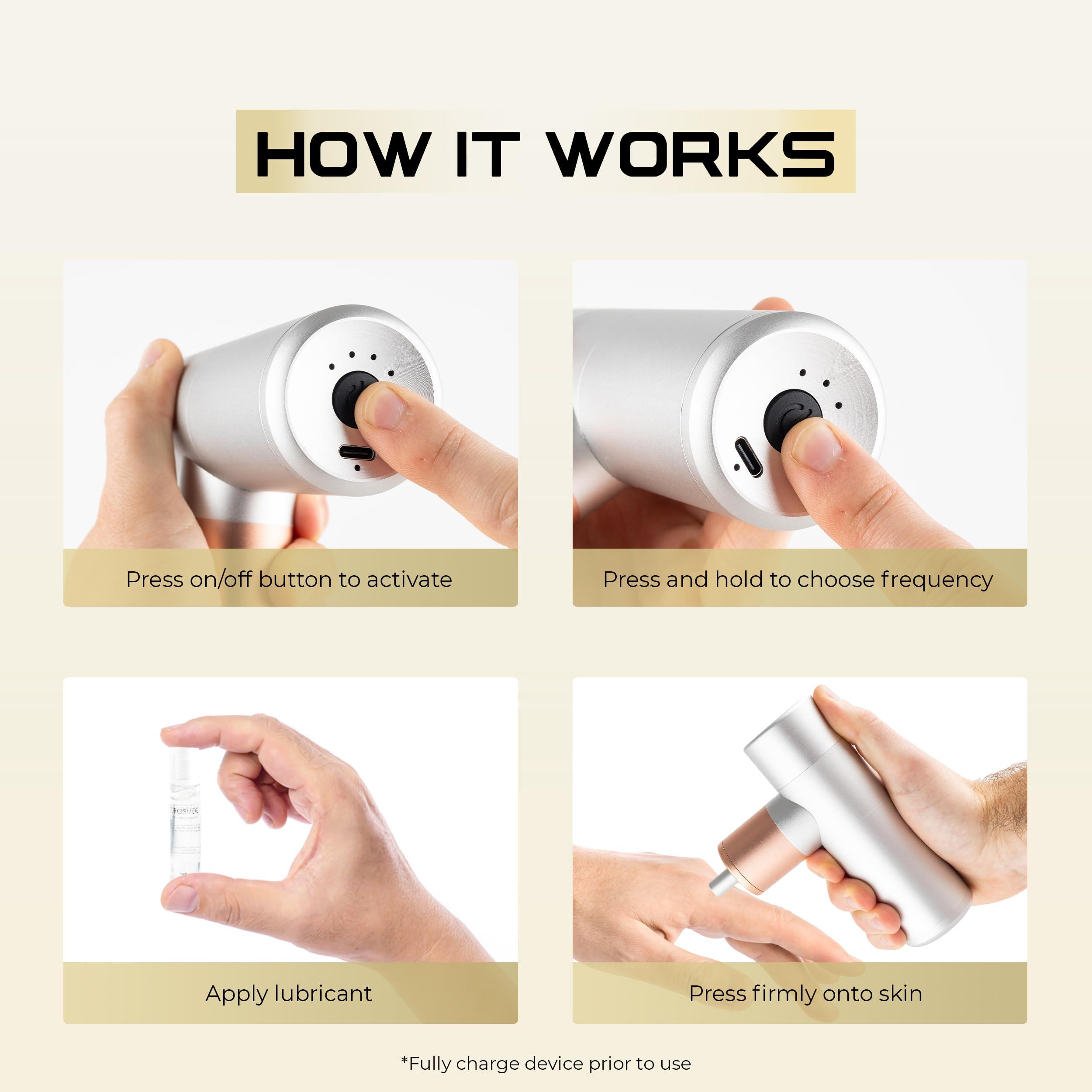 Uroshock Uroshock Pro PX3 Acoustic Wave Therapy - Safe and Quiet Low Intensity Shockwave Therapy Machine - Vascular Therapy Machine with Premium Medical Grade Materials