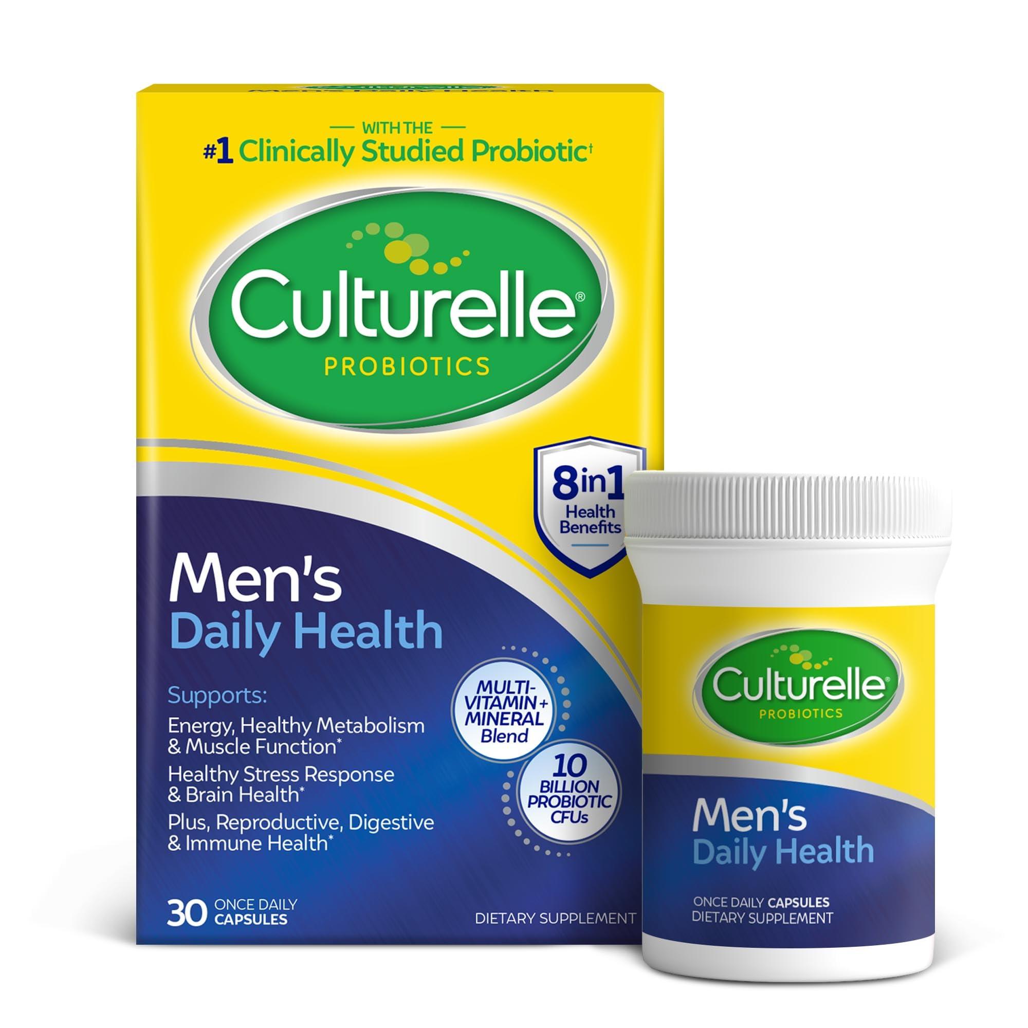 Culturelle Culturelle Bundle of Culturelle Women\'s 4-in-1 Protection, Daily Probiotics for Women - 30 Count + Culturelle Men\'s Daily Health Probiotic & Multi-Vitamin, Digestive & Immune Health, 30 Count