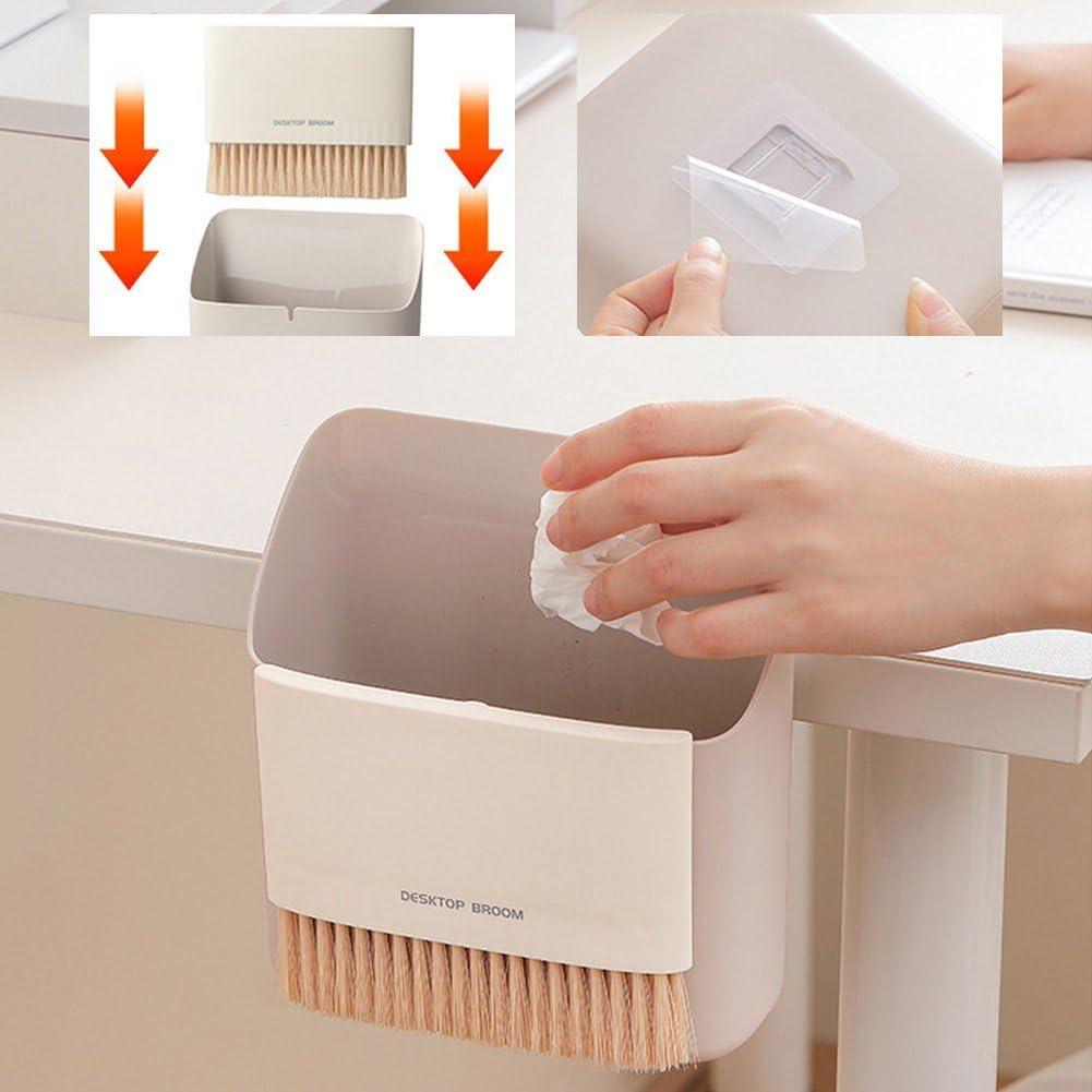 Wiywef Wiywef Small Dustpan and Brush Set, Mini Dust Pan with Broom Set Portable Table Brush Table Crumb Sweeper Broom Mini Trash Can Keyboard Cleaning Brush