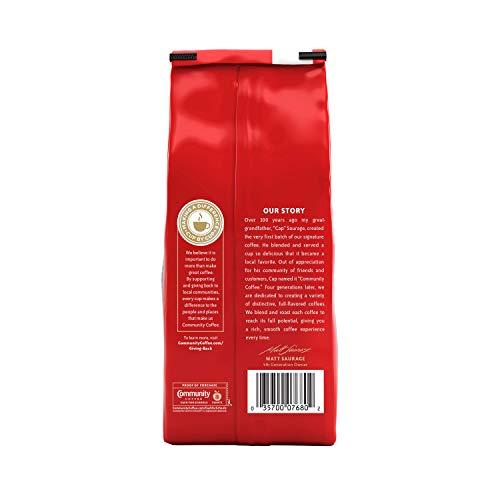 Community Coffee Community Coffee Café Special Decaf Ground Coffee, Medium Dark Roast, 32 Ounce Bag (Pack of 4)