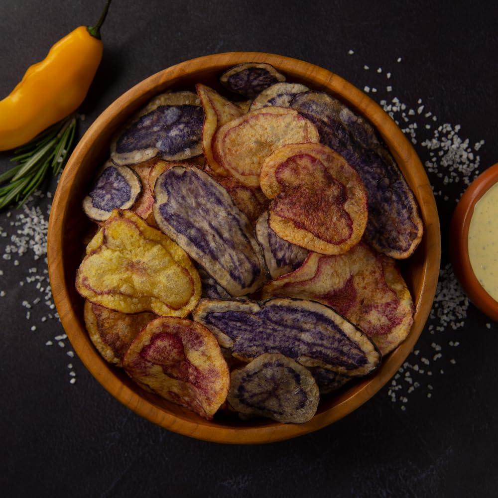 Tiyapuy Tiyapuy Peruvian Mix Native Potato Chips - Naturally Gluten Free Oleic High Oil Organic Potato Healthy Snack - 5.6 Oz, Pack of 5