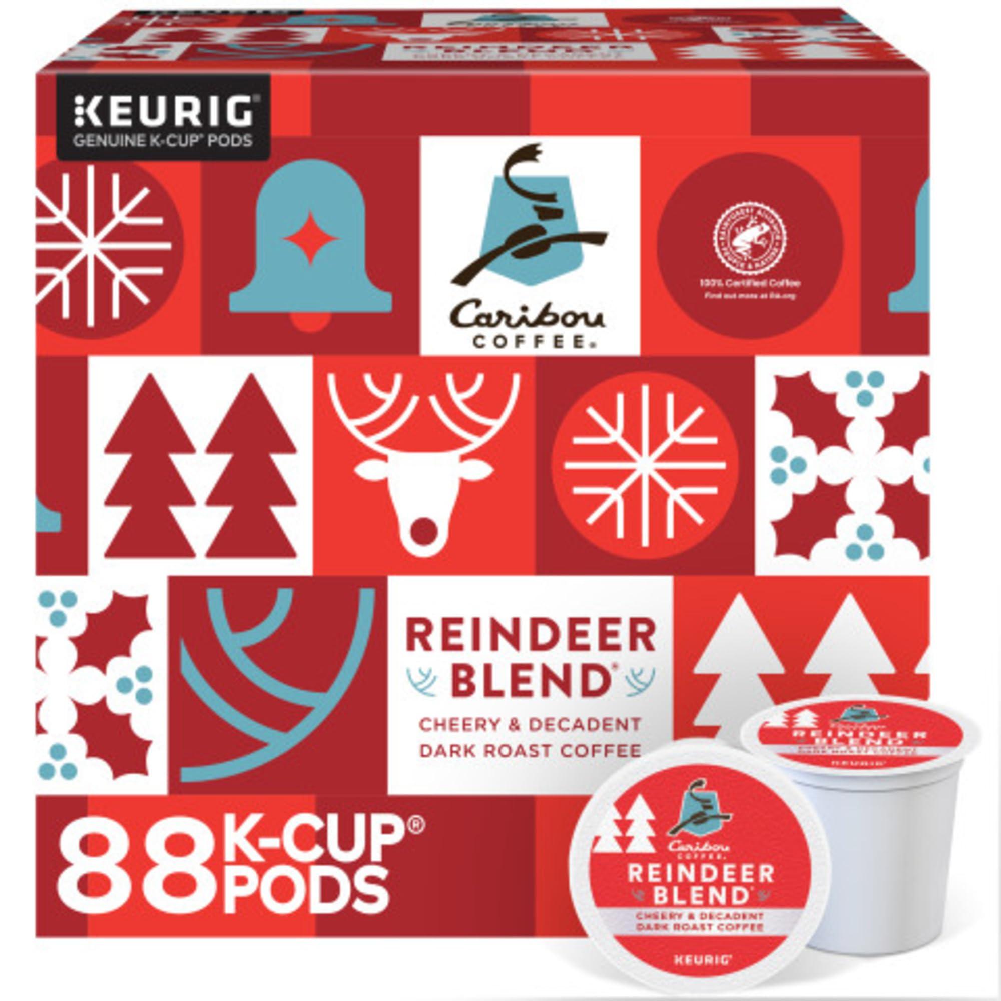 Caribou Coffee Caribou Coffee Reindeer Blend, Single-Serve Keurig K-Cup Pods, Dark Roast Coffee Pods, 88 Count