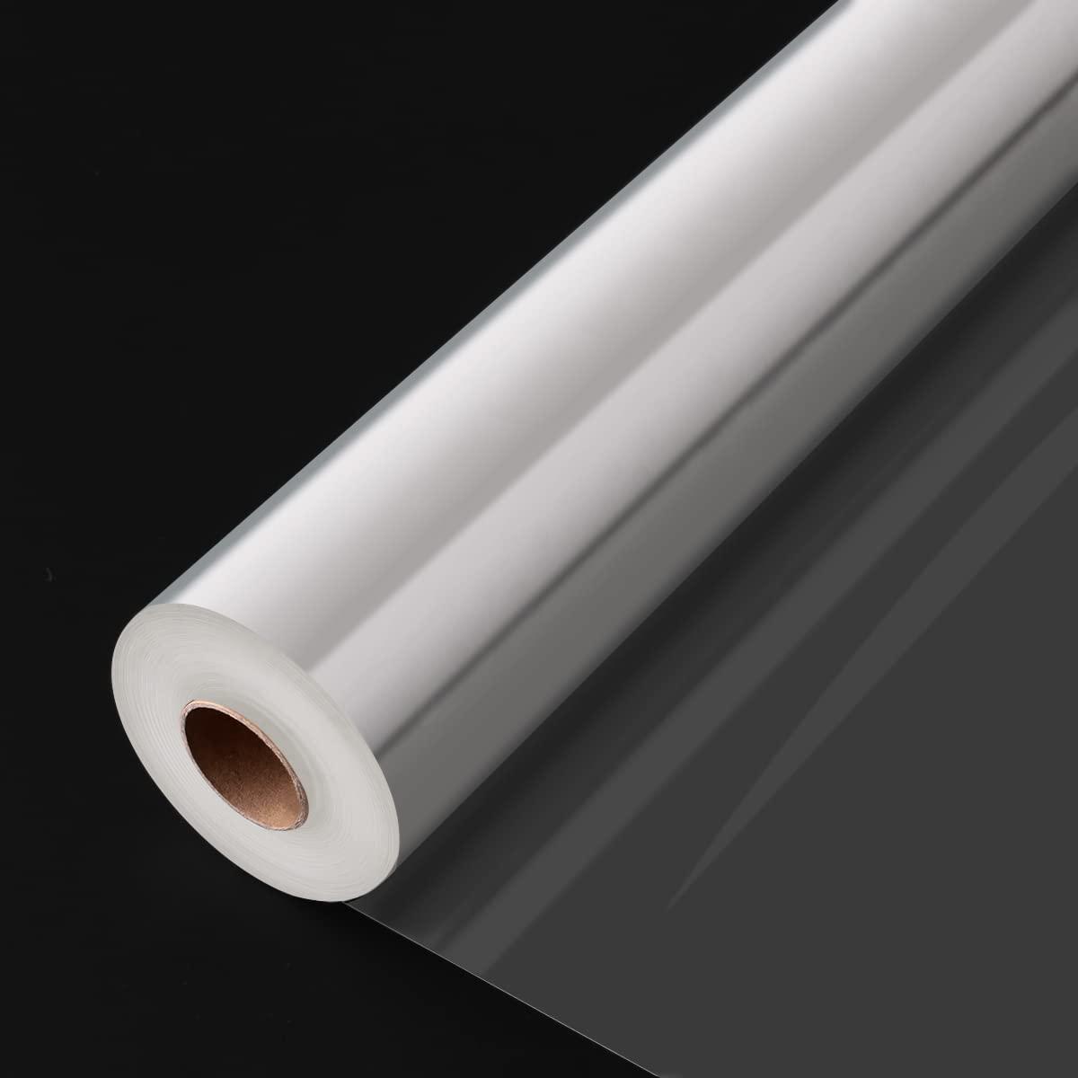 HFHSY HFHSY (118 ft x 34 in ft Clear Cellophane Wrap Roll 3 Mil - Cellophane Roll - Clear Wrap Cellophane Bags - Clear Wrapping Paper to Wrap Gift Baskets - Clear Gift Wrap for Baskets
