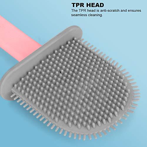 01 Durable Toilet Bowl Cleaner Brush, Toilet Bowl Brush Cleaning Brush Set, for Bathroom Toilet(Pink)