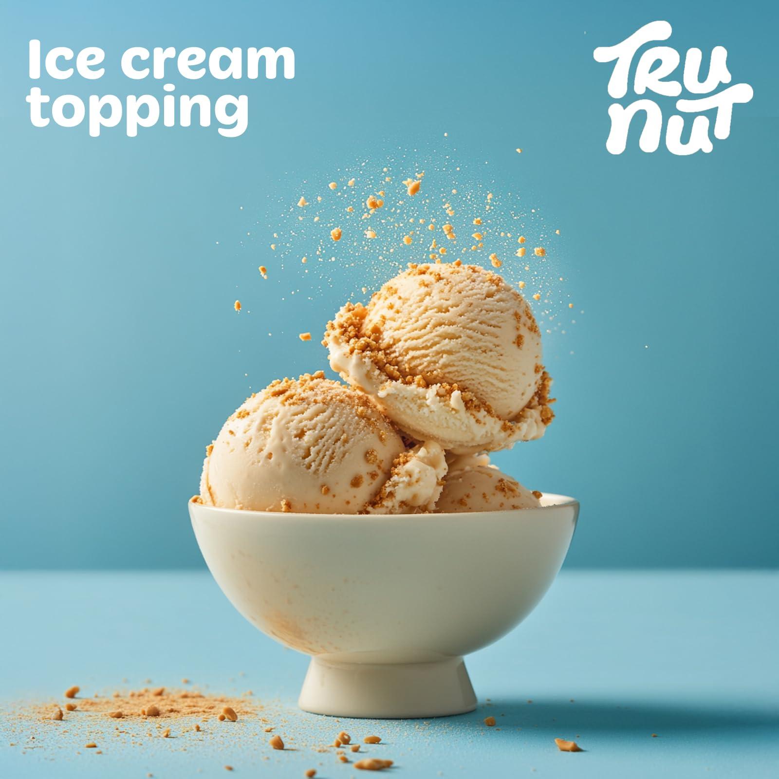 Tru-Nut Tru-Nut Peanut Butter Powder - Made with Natural Ingredients - Vegan, Low Carb, Gluten Free, Non GMO - Low Calorie Peanut Butter Protein Powder - Peanut Butter Flavor, 16oz