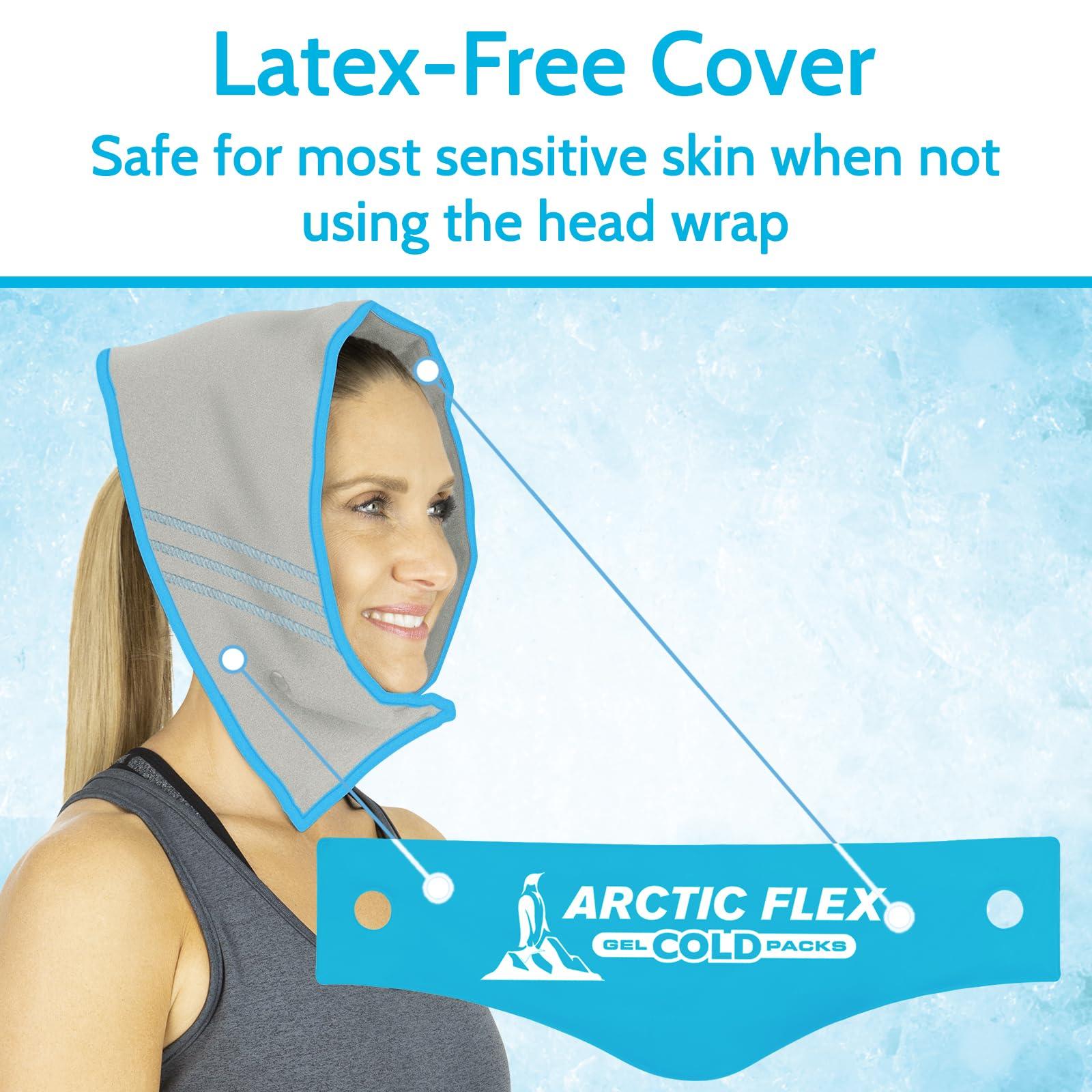 Arctic Flex Arctic Flex Gel Replacement Packs - Gel Ice Packs Reusable for Head Ice Brace - Hot and Cold Gel Ice Pack for Injuries, Pain Relief, Swelling - Flexible Therapy Compression Wrap - Athletic, Women, Men