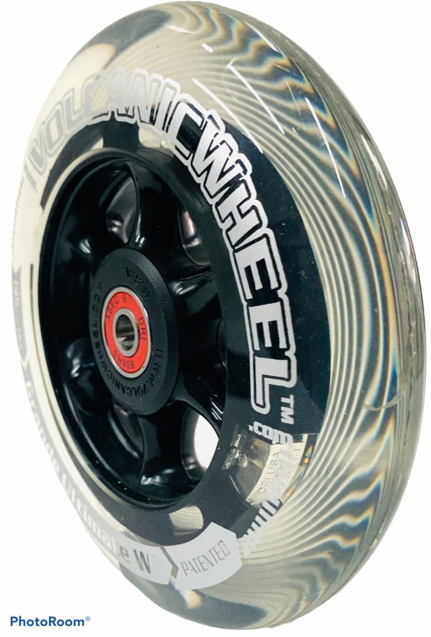 volcanic 5\" x 1 1/4 Lighted Caster Wheelchair Wheel (8 Lights). Price is for 1 Set of 2 Wheels