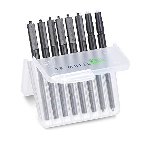 JB WHITE JB White 8 Wax Filters for Hearing Aids compatible with Phonak Cerustop Wax Guards | Widex Nanocare | Oticon ProWax MiniFit | Siemens Signia 3.0 | Resound | Hearing Aid Replacement Filter (8pcs 1.3mm)