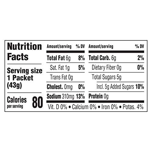 HELLMANN'S Hellmann's Classics Raspberry Vinaigrette Salad Dressing Portion Control Sachets Gluten Free, No Artificial Flavors or High Fructose Corn Syrup, Colors from Natural Sources, 1.5 oz, Pack of 102