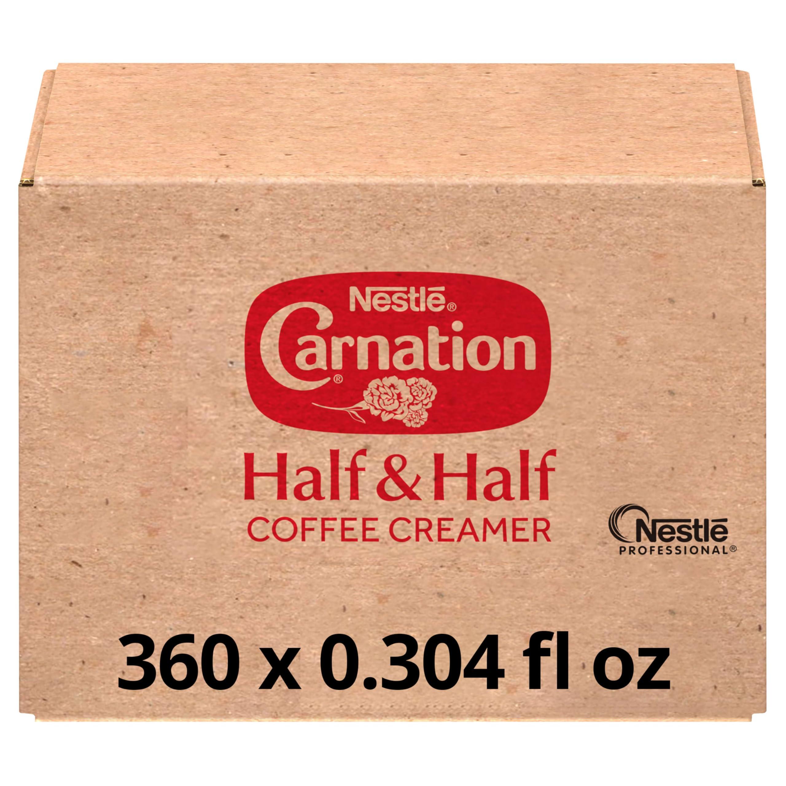 Coffee mate Nestle Carnation Coffee Creamer Half and Half, Made with Real Dairy, 0.304 fl oz Tubs (Pack of 360)