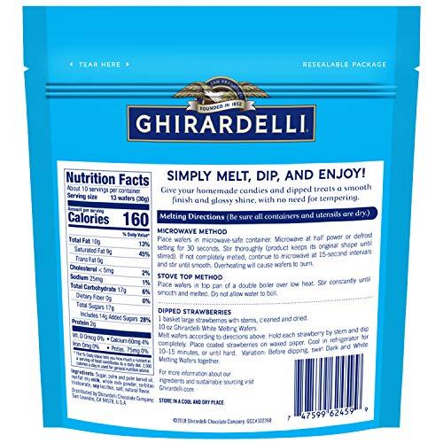 Ghirardelli Chocolate Company Ghirardelli Chocolate White Candy Making Wafers, 10 Ounce