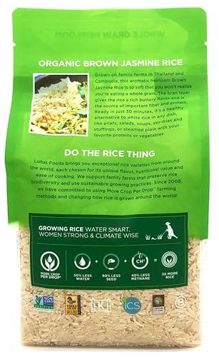 Lotus Foods Lotus Foods Organic Brown Jasmine Rice, 30 Oz(Pack of 6)