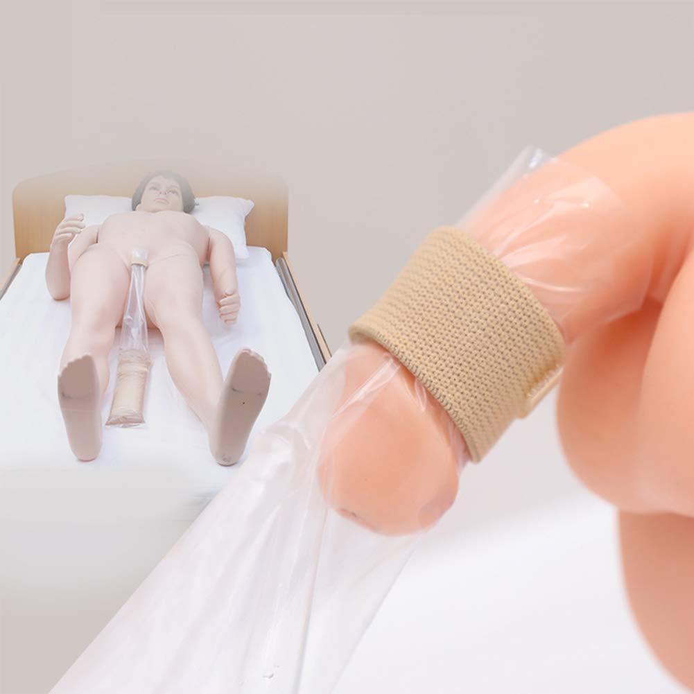 MBROS 50pcs Disposable Urine Drainage Bags, Male Incontinence Aid, Portable Urine Collector Bag for Bedridden Elderly and Disabled Men