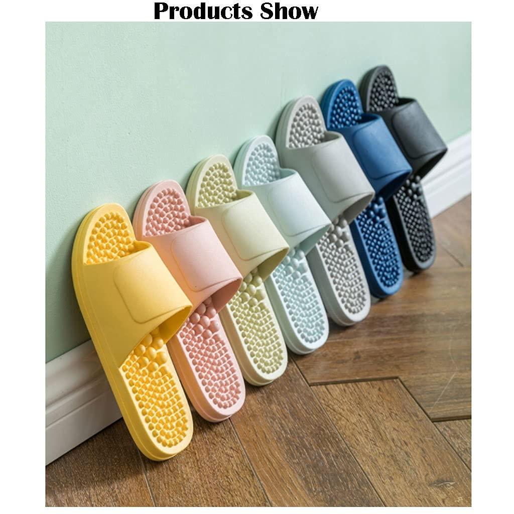 TUCY TUCY Reflexology & Acupressure Massage Slippers, Bathroom Slippers, Sandals for Men & Women,Comfort Womens Slippers, Mens Slippers & Arch Support for Better Health (Color : Green, Size : EUR 36-37)