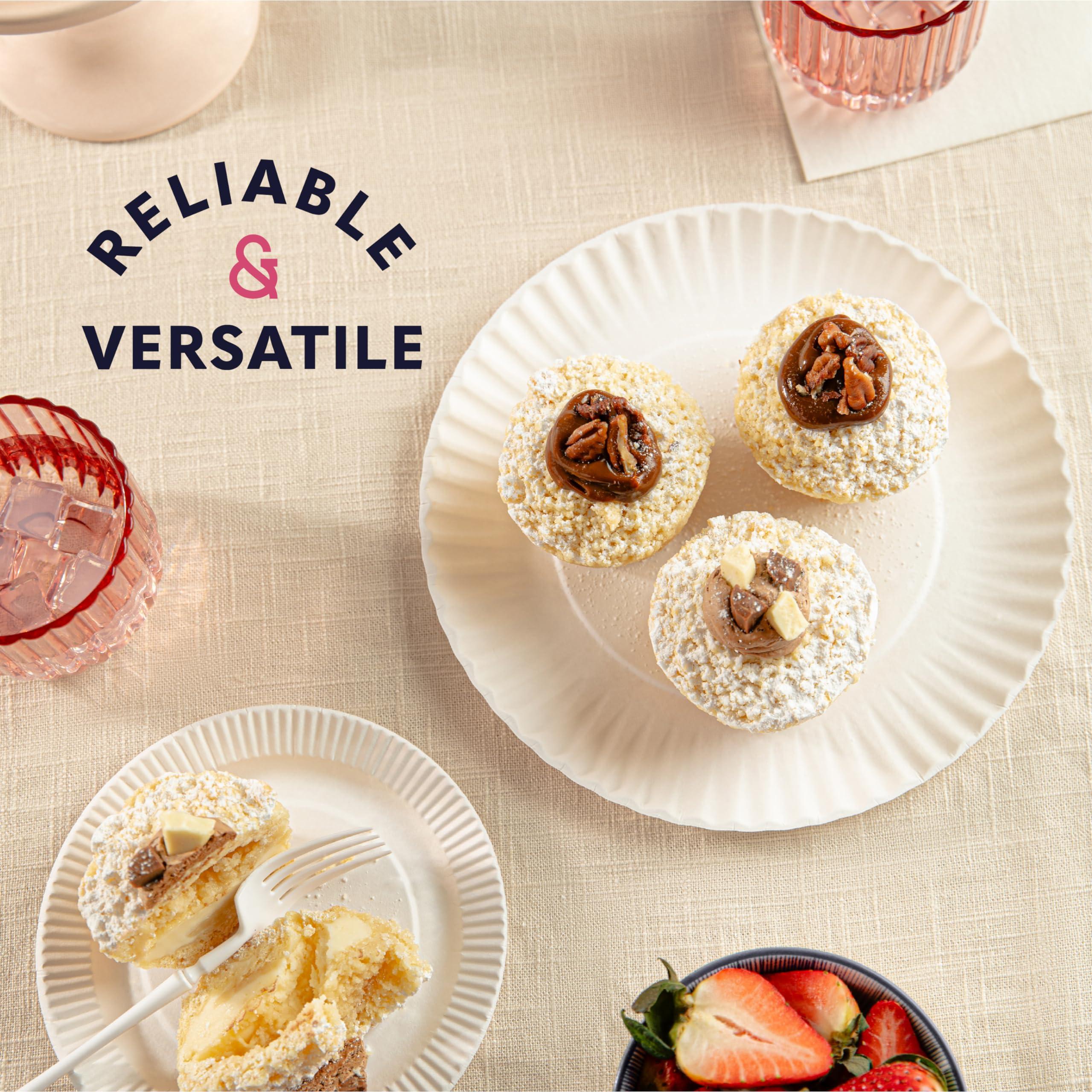 XpressPak Small Paper Plates - [100-Pack] - (6-Inch Round) - White 6 Inch Paper Plates, Lightweight Uncoated Disposable Plates - For Crafts, Events, Projects, Dry Foods & General Use