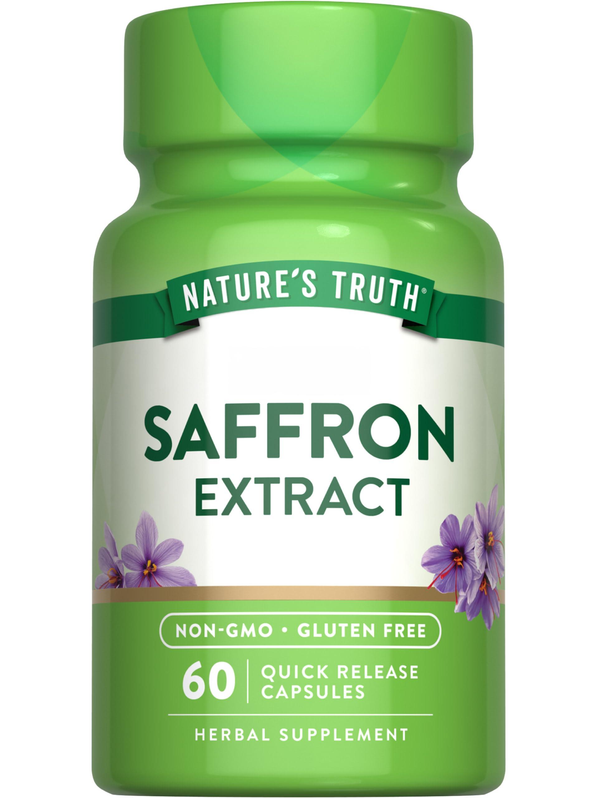 Nature\'s Truth Nature\'s Truth Saffron Extract Capsules | 60 count | Concentrated Extract | Non-GMO & Gluten Free Supplement