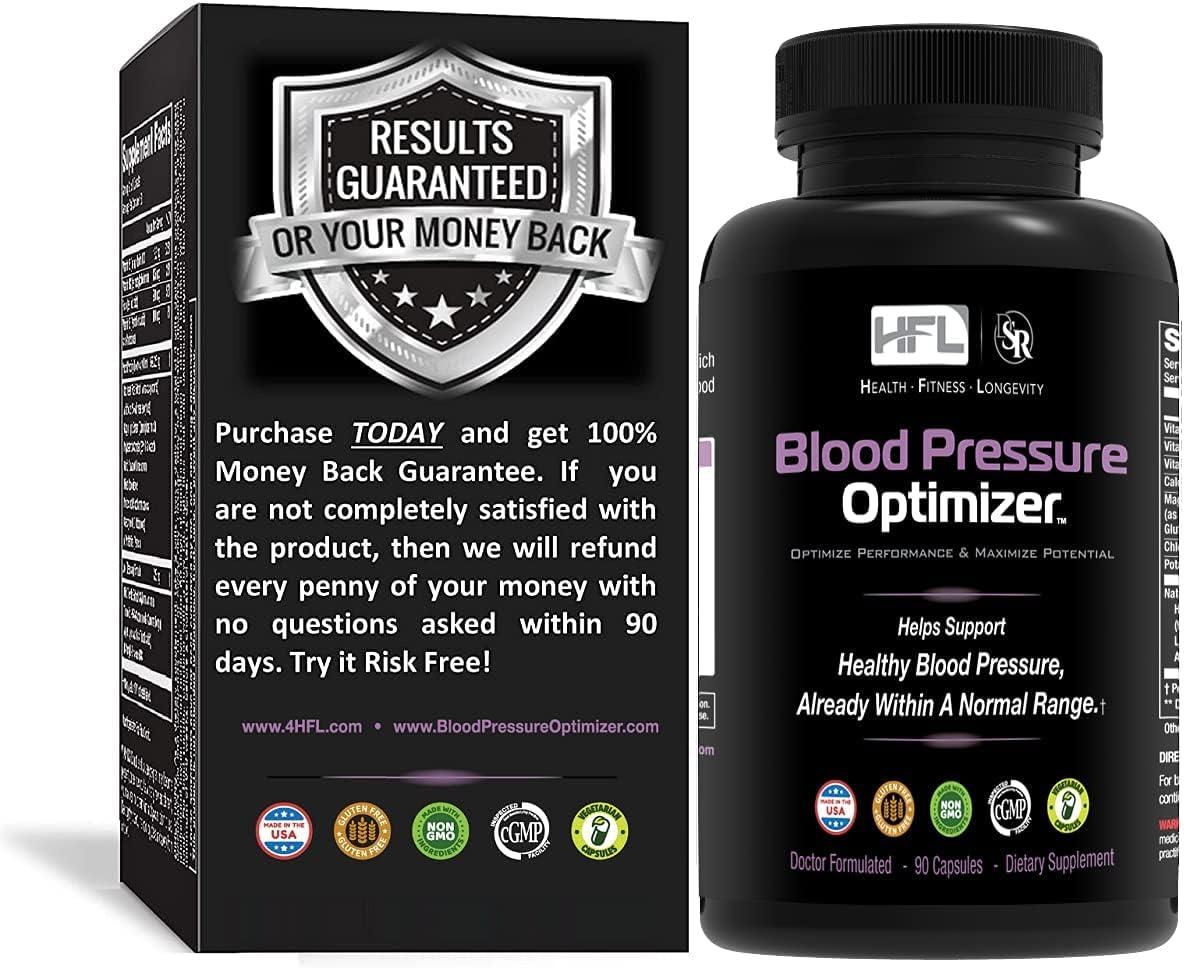 HFL Blood Pressure Optimizer by Dr. Sam Robbins | Healthy Blood Pressure & Vascular Function | Heart, Brain & Kidney Health