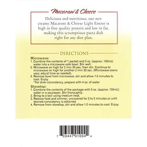 Nashua Nutrition HealthSmart High Protein Creamy Macaroni and Cheese, 15g Protein, Low Calorie, Low Fat, Low Cholesterol, Low Sugar, Quick Delicious Meal, 7 Single Servings