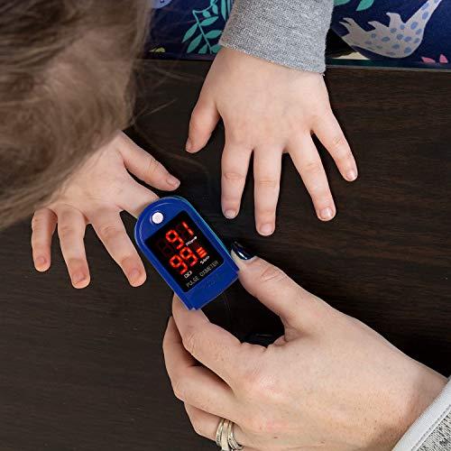 Roscoe Medical Roscoe Medical Finger Pulse Oximeter Oxygen Saturation Monitor - Pulse Ox Fingertip o2 Monitor for Pediatric and Adult - Sports and Aviation Use Only (Pack of 2)