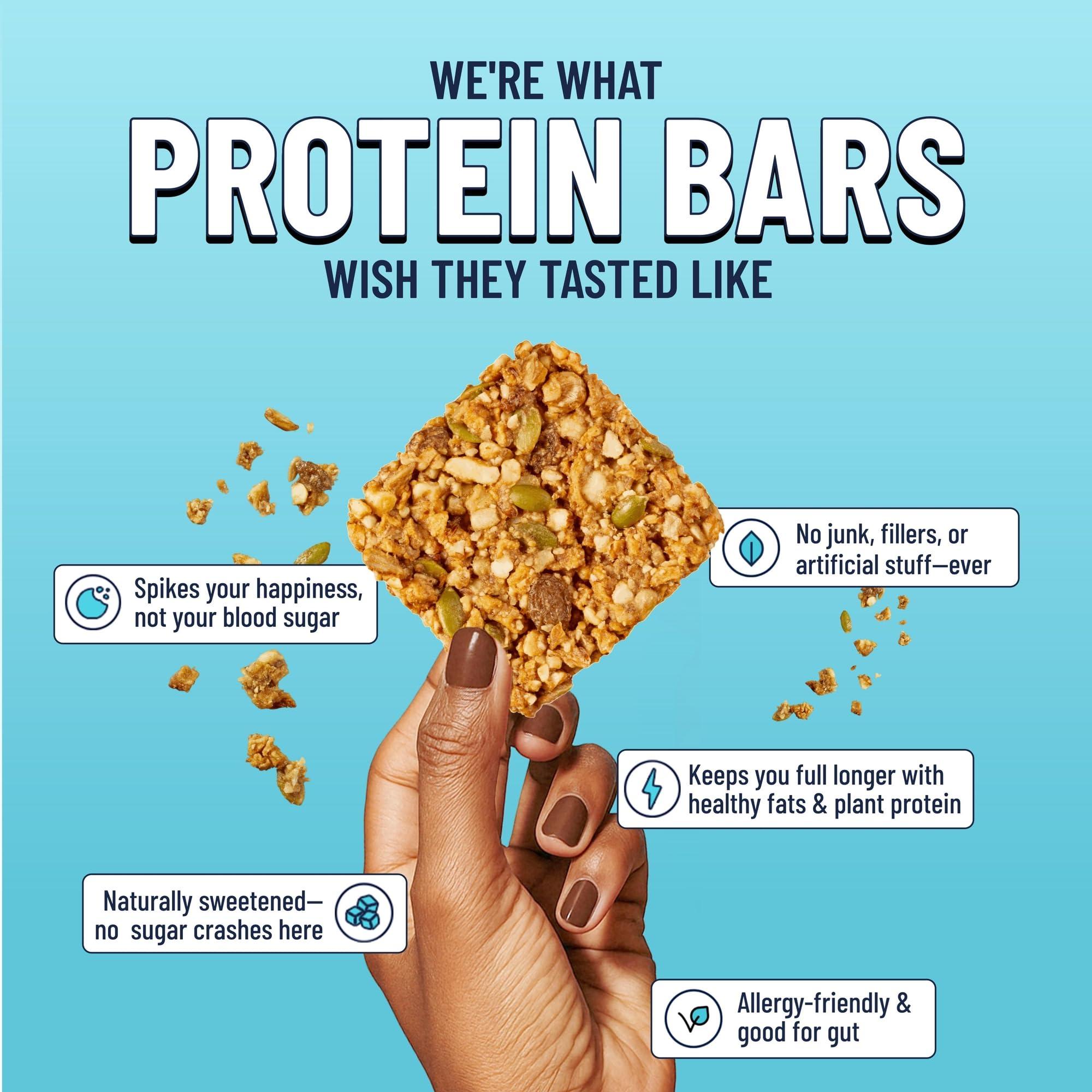 The YES Bar The YES Bar Apple Cinnamon Crisp – Plant Based Protein, Decadent Snack Bar – Vegan, Paleo, Gluten Free, Dairy Free, Low Sugar, Healthy Snack, Breakfast, Low Carb, Keto Friendly (Pack of 6)