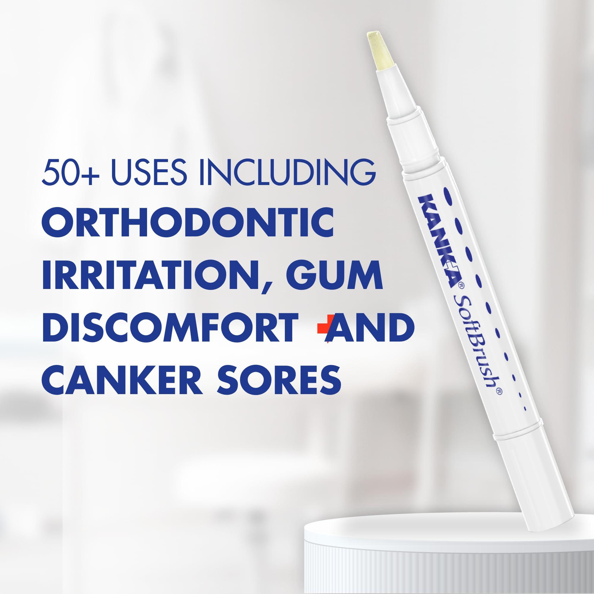 Kank-A Kank-A Soft Brush Tooth/Mouth Pain Gel, Professional Strength, 0.07 Ounce (Pack of 2)