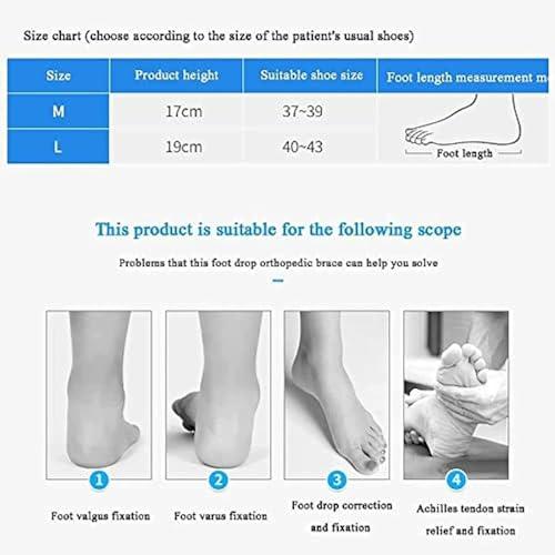KarFri KarFri Ankle Foot Orthosis Support For Fracture Fixed Foot Drop Orthosis AFO Brace Foot Varus Correction Support Stroke Hemiplegia Rehabilitation Equipment (Color : Right Foot, Size : Medium)