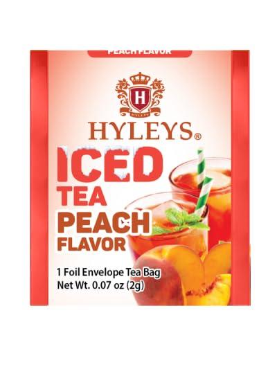 HYLEYS Tea Hyleys Iced Black Tea Peach Flavor - 20 Tea Bags