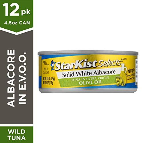 StarKist StarKist E.V.O.O. Solid White Albacore Tuna in Extra Virgin Olive Oil, 4.5 Oz, Pack of 12