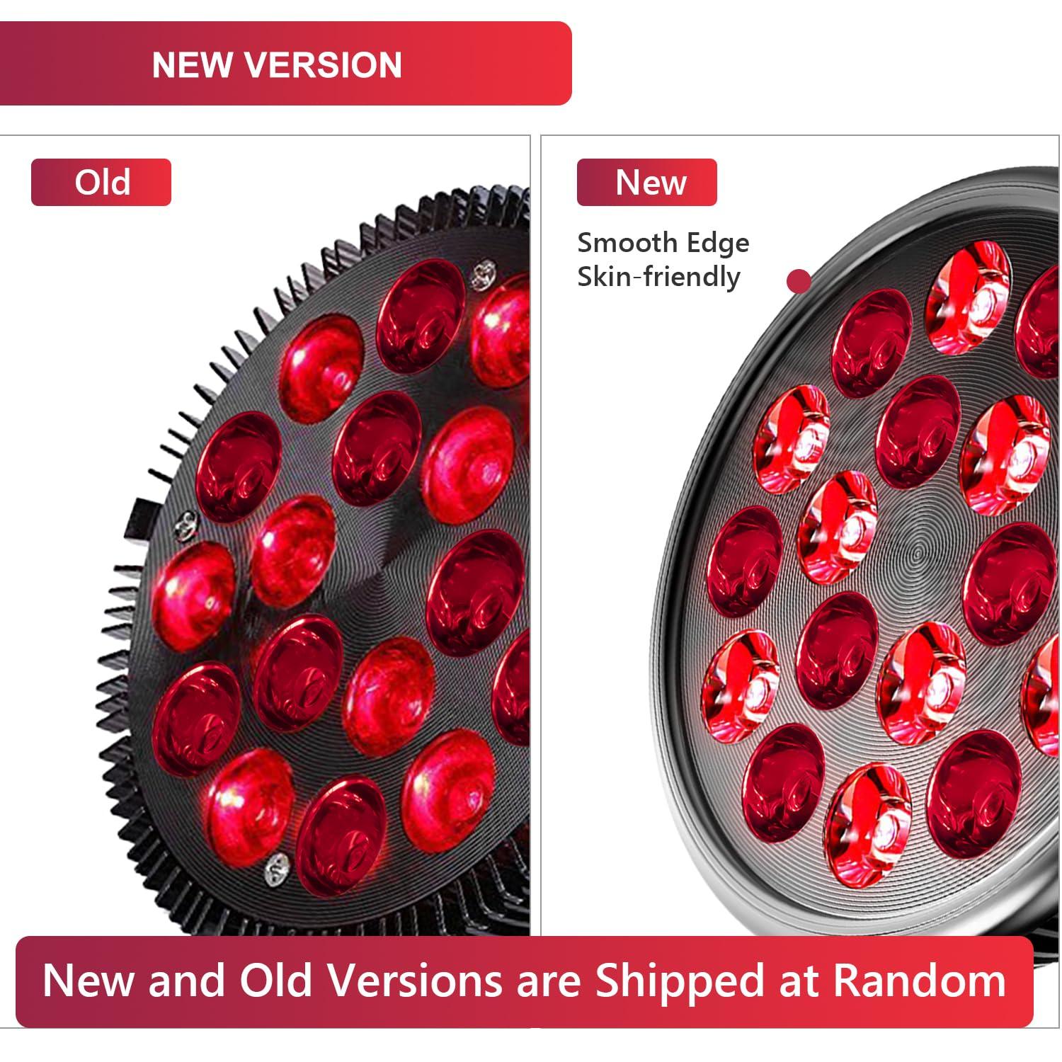 wolezek Wolezek Red Light Therapy Lamp with Lamp Holder, 660nm Red and 850nm Near Infrared Combo Wavelength LED Red Light Bulb, Red Light Therapy Device for Face and Body, Aluminium Shell, E27/E26 Standard