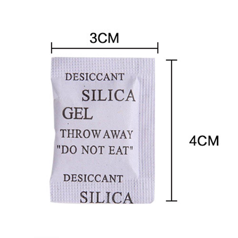 Saycker 200 Pcs Food Grade Security Silica Gel Desiccant Pack Moisture Absorber Dehumidifier (size:200 pcs)
