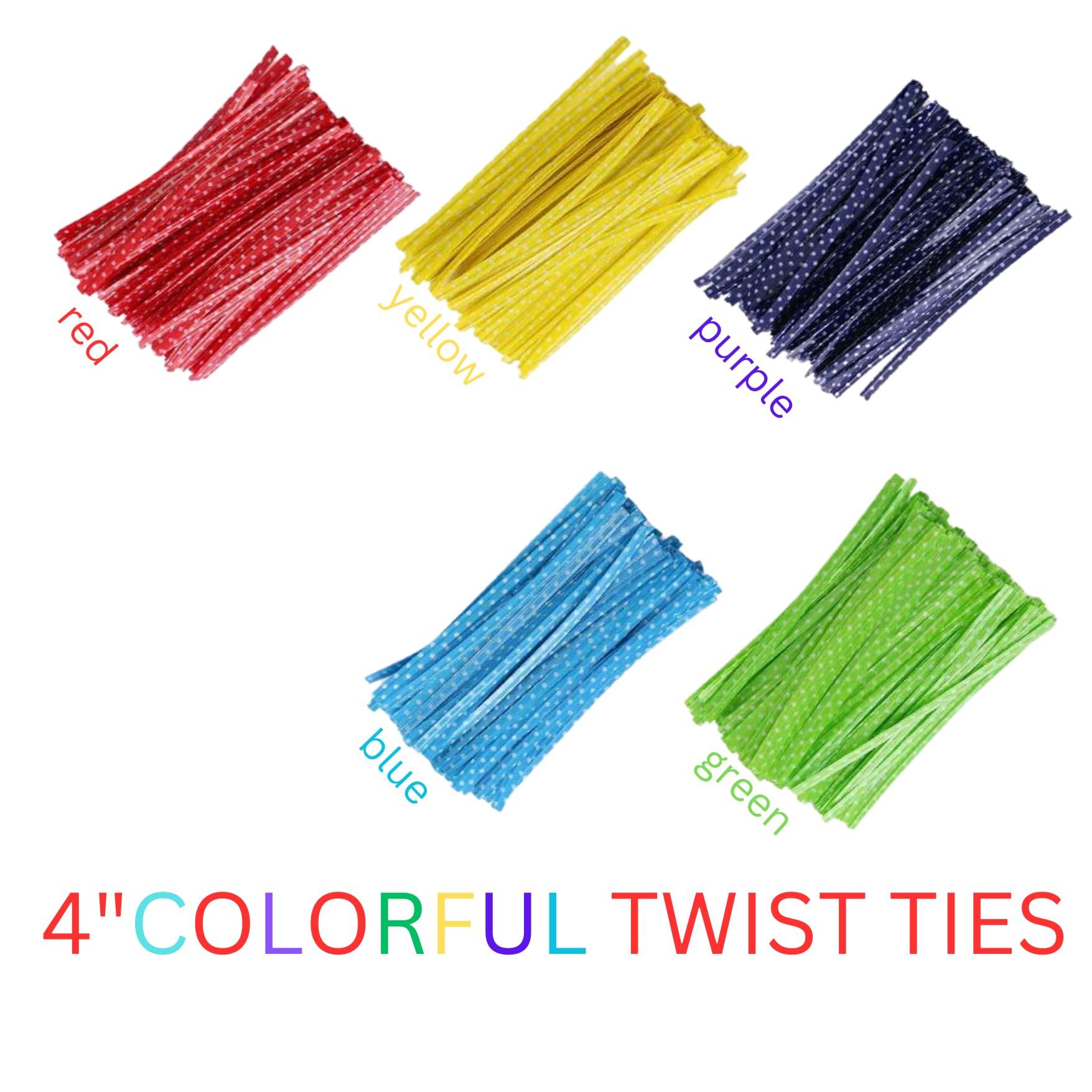 TATTI Cone Cellophane Bags,100 PCS 5.1\"x9.8\" Cello Clear Cone Shaped Treat Bags with Twist Ties, Plastic Cone Bags Triangle Bags for Popcorn Favor Candy