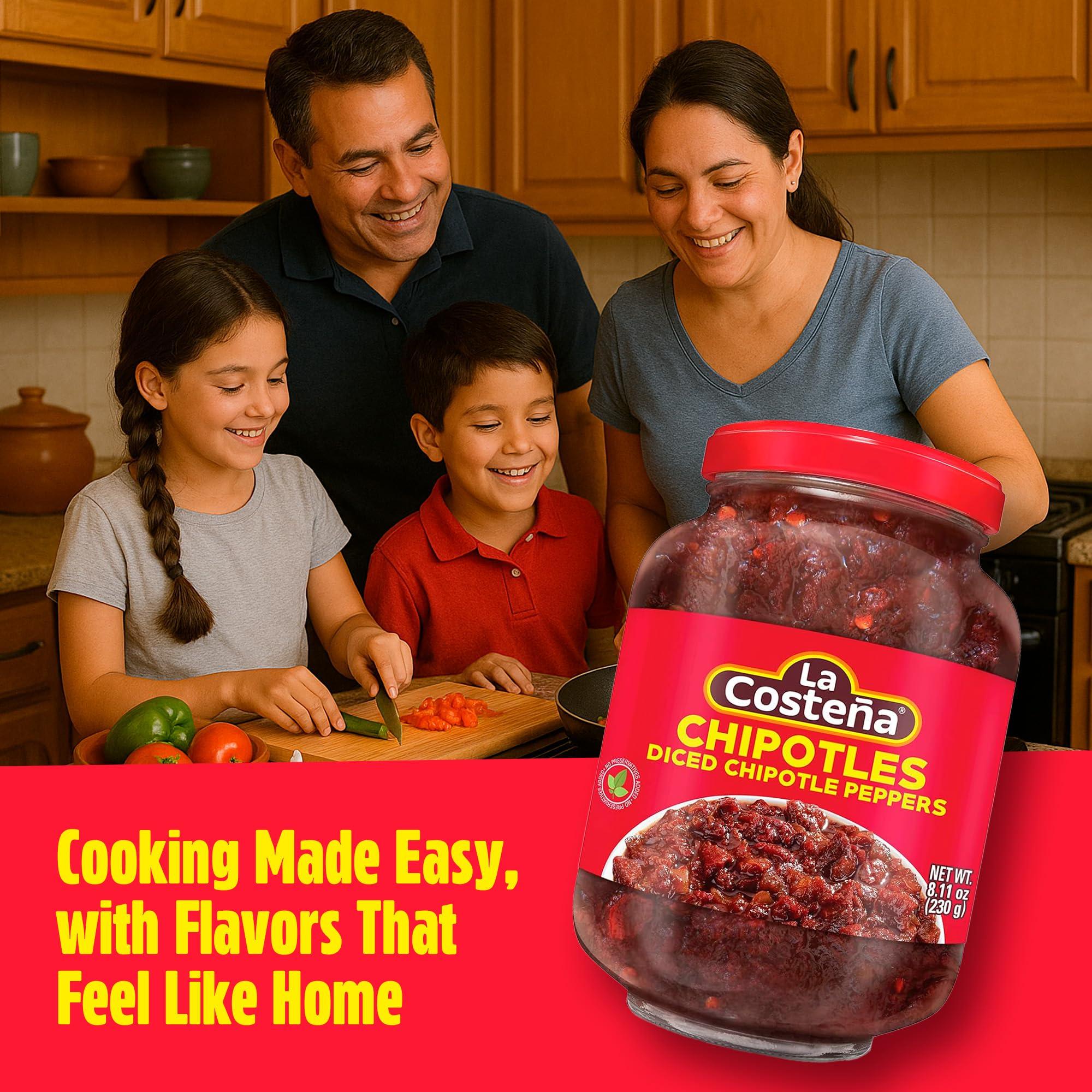 La Costeña La Costea Chipotle Peppers in Adobo Sauce 12 oz (12-Pack)