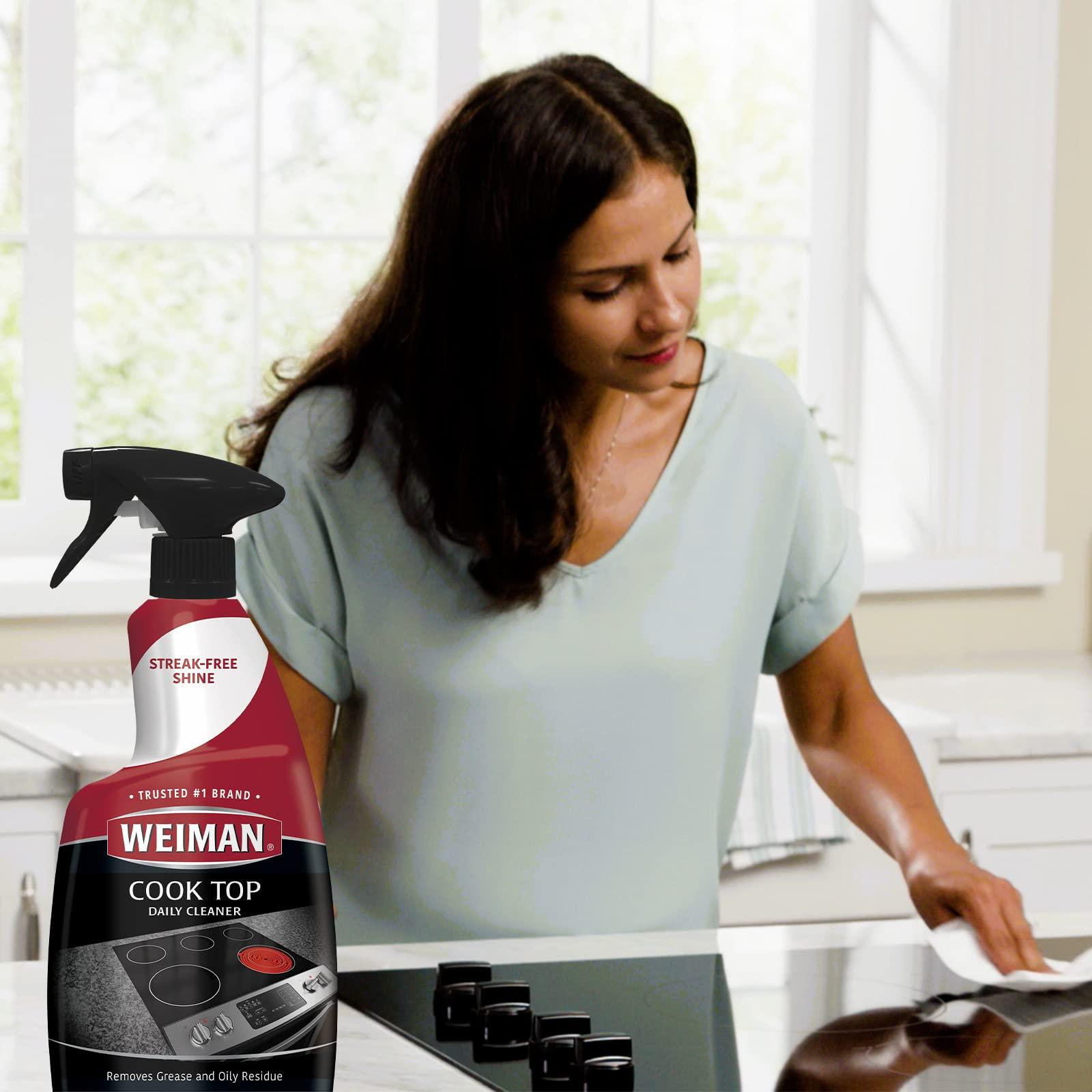 Weiman Weiman Disinfecting Stovetop Cleaner & Stainless Steel Cleaner - 22 Ounce - Daily Appliance Kitchen Cleaning Kit