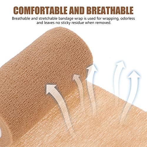Healifty 1 Roll Self Adhesive Elastic Handle Grip Wrap Leg Japanese Wrap Finger Tape Goon Tape Knee Sports Belt Fitness Spandex Portable