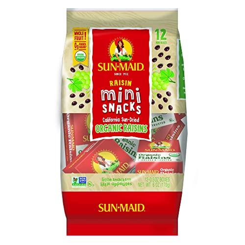 Sun-Maid Sun-Maid | Organic California Raisin Snacks | 0.5 Ounce Snack-Size For Kids (144 Total)