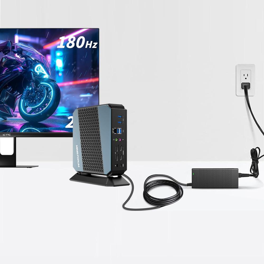 GRNPOWCN UL Listed 19V AC/DC Adapter Compatible with MINISFORUM Elitemini B550 HX90 X500 AD69 AD78 UM690 UM760 UM890 Pro Mini PC Computer YHY-19006300 YHY19006300 19VDC 6.3A 120W Power Supply Charger