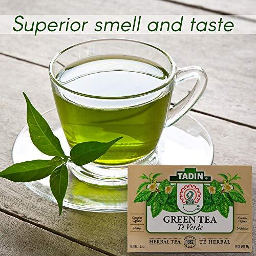 Tadin Tadin Green Tea 24 Bags with Caffeine - Te Verde Made in the USA