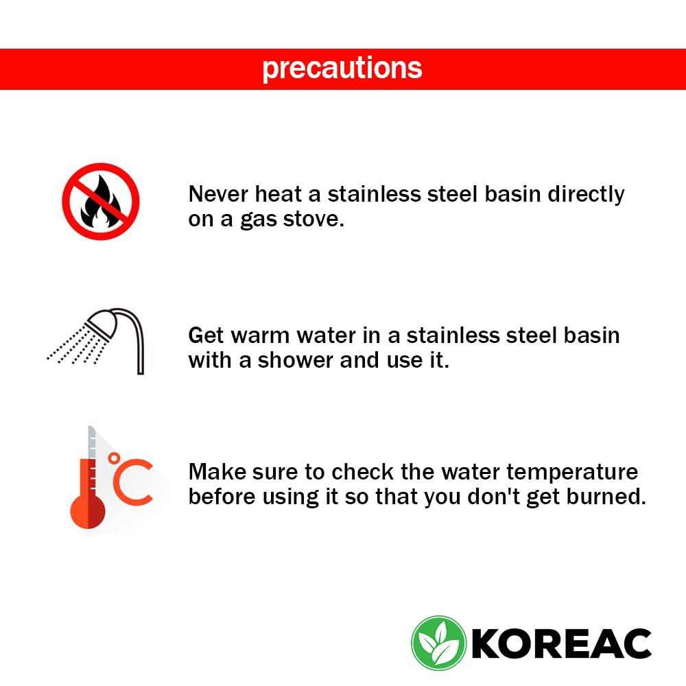 KOREAC KOREAC_ Stainless Sitz Bath Maternity Hemorrhoids Lower Abdominal Coldness Diseases Period Pain
