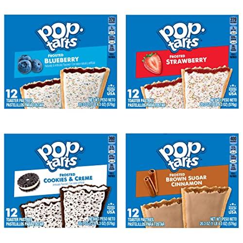 Pop-Tarts Pop-Tarts Toaster Pastries, Breakfast Foods, Kids Snacks, Variety Pack (5 Boxes, 60 Pop-Tarts)