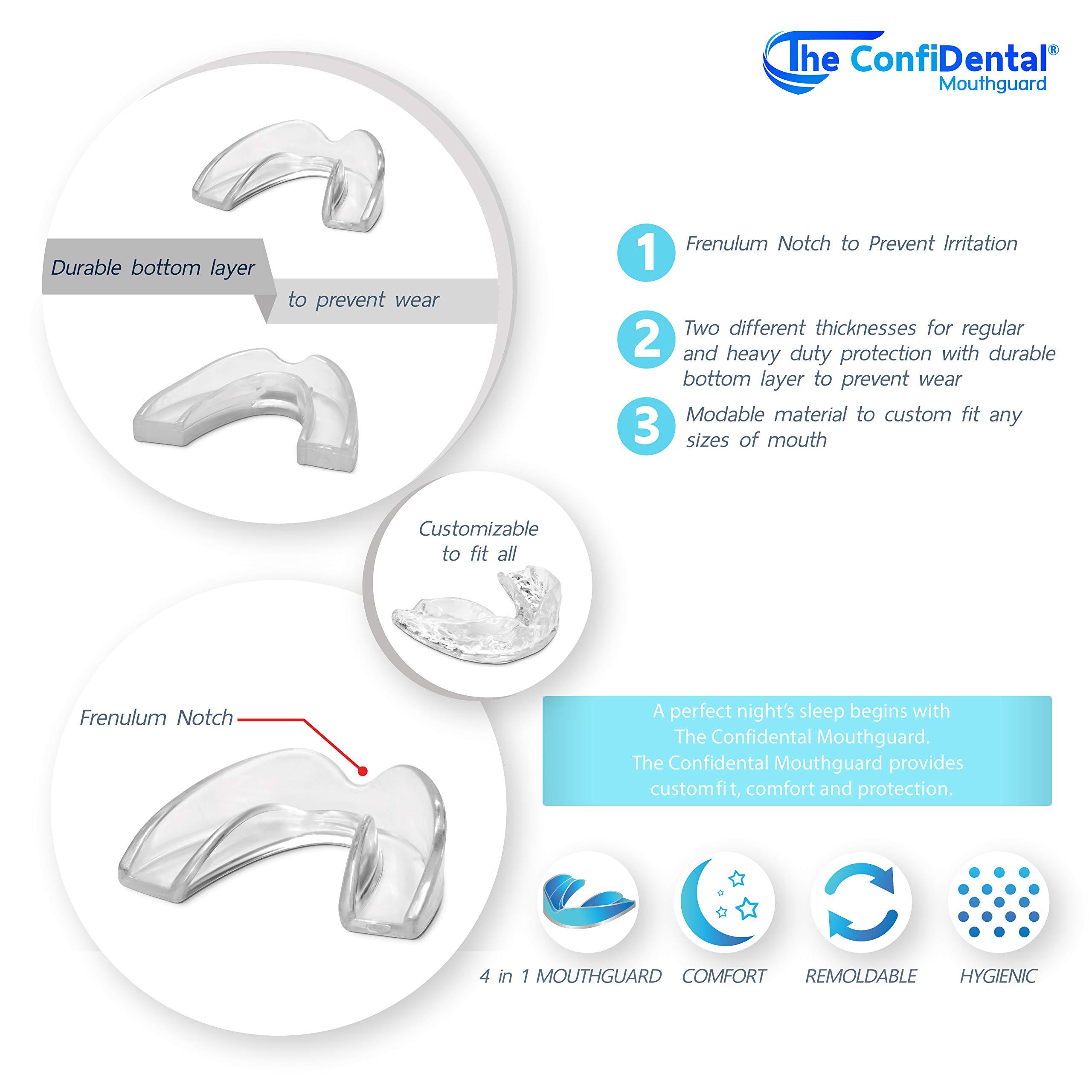 The ConfiDental The ConfiDental Mouth Guard for Grinding Teeth at Night - Model for Small Mouth Pack of 6 Moldable Dental Night Guards for Teeth Grinding and Clenching Teeth Grinding Mouth Guard for Sleep