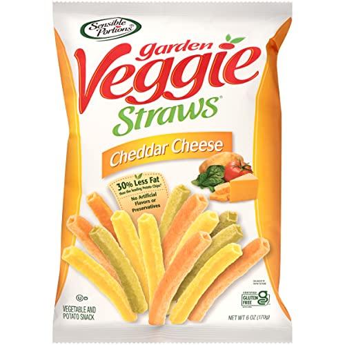 Sensible Portions Sensible Portions Garden Veggie Straws, Cheddar Cheese, 7 Oz (Pack of 12)